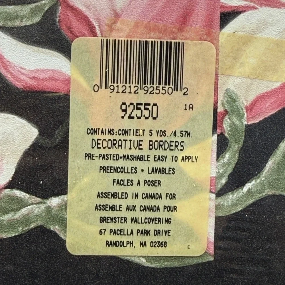 Vintage Brewster Chesapeake Wallpaper Border Home Decor 15 Yards Floral Magnolia